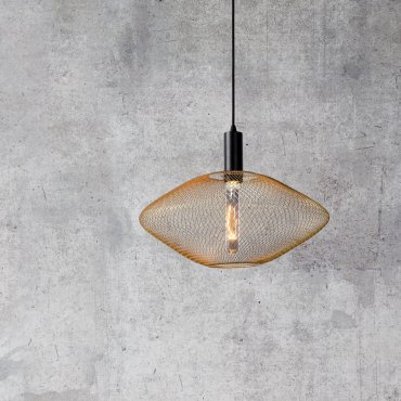 Lucide Mesh - Pendelleuchte - Ø 45 x 135 cm - matt gold