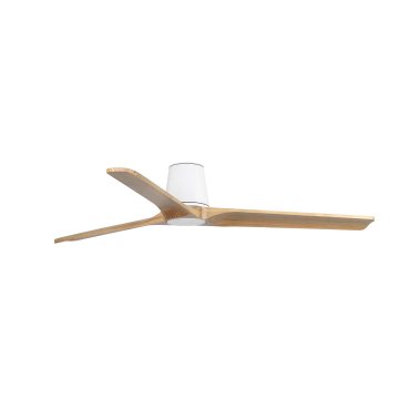 Faro Heywood Tub L - deckenventilator - Ø 132 cm - matt weiß und pino