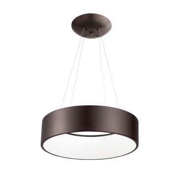 Nova Luce Rando - Pendelleuchte - Ø 45 x 120 cm - 32W dimmbare LED inkl - kaffeebraun