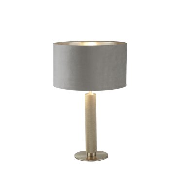 Searchlight London - Tischleuchte - Ø 38 x 63 cm - silber und grau