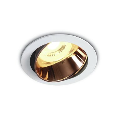 ONE Light Chill Out - Einbaustrahler - Ø 79 mm, Ø 72 mm Einbaugröße - Weiß und Kupfer
