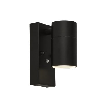 Searchlight Highbridge - Außenwandleuchte mit Tag-/Nachtsensor - 7 x 15 cm - IP44 - schwarz