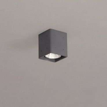 Nova Luce Ritz - Deckenleuchte für den Außenbereich -10,2 x 12 x 10,2 cm - 10W LED inkl. - IP65 - grau