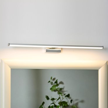 Lucide Onno - Spiegelbeleuchtung Bad - 60 x 12,1 x 4,2 cm - 11W LED inkl. - IP44 - Chrom matt