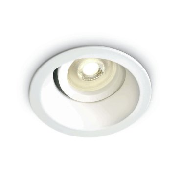 ONE Light Dark Light Round - Einbaustrahler - Ø 90 mm, Ø 75 mm Einbaugröße - weiß