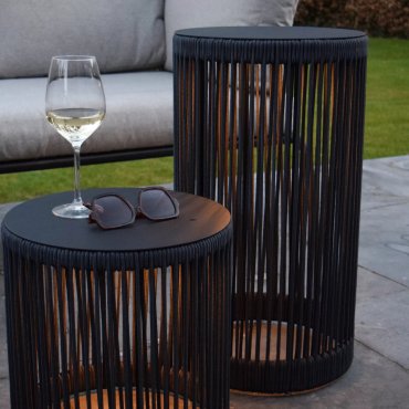 Lucide Pingi - wiederaufladbare Stehleuchte - Ø 33,5 x 61,5 cm - 3 Stufen dimmbar - IP44 - schwarz