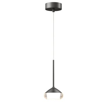 Artdelight Phoenix - Pendelleuchte - Ø 11,6 x 208,2 cm - 7W dimmbare led inkl - matt grau
