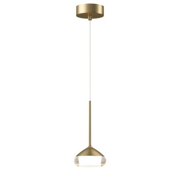 Artdelight Phoenix - Pendelleuchte - Ø 11,6 x 208,2 cm - 7W dimmbar inkl. LED - gebürstetes Gold