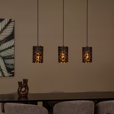 Lucide Almelo - Hängeleuchte 3L - 92 x 15 x 150 cm - schwarz