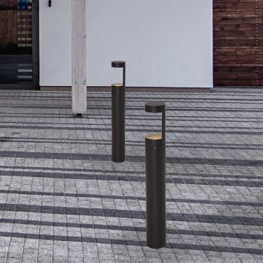 Nova Luce Tala - Gartenleuchte - 9 x 65 cm - 9W LED inkl. - IP54 - dunkel anthrazit
