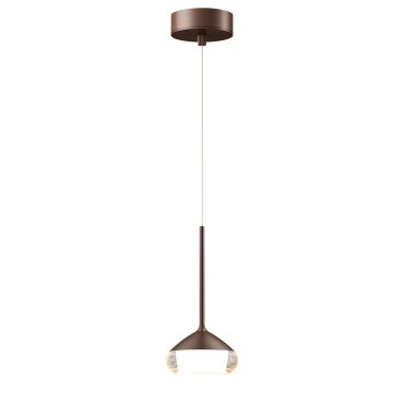 Artdelight Phoenix - Pendelleuchte - Ø 11,6 x 208,2 cm - 7W dimmbar inkl. LED - gebürstete Bronze