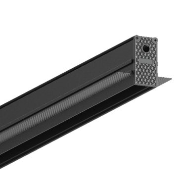 VK Lighting Eiva - magnetisches Schienensystem - Einbauprofil für 12 mm Gipskartonplatten - 2,7 x 5,6 cm - DALI dimmbar - schwarz