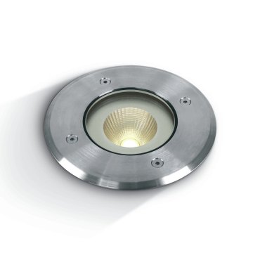 ONE Light COB Inground Range - Bodenspot für den Außenbereich - Ø 125 mm, Ø 106 mm Einbaugröße - 10W LED inkl. - IP67 - Edelstahl