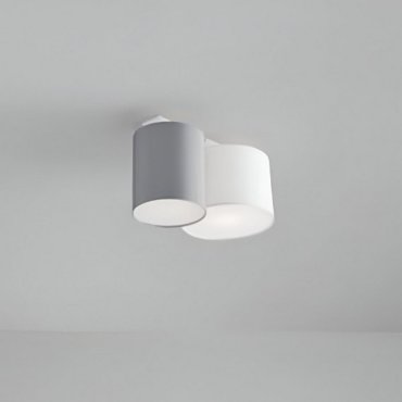 Nova Luce - Bryson - deckenleuchte - 35 x 20 x 17 cm - weiß und grau