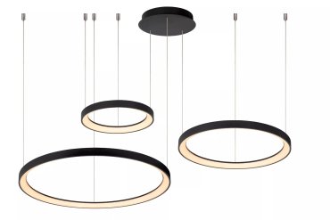 Lucide Vidal - Hängeleuchte - Ø 78 x 200 cm - 120W LED inkl - schwarz