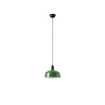 Faro Tatawin M - Pendelleuchte - Ø 25 x 211,5 cm - schwarz satiniert und grün glänzend