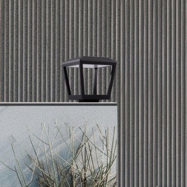 Nova Luce Opu - Sockelleuchte - 24 x 26 x 24 cm - 15W LED inkl - IP65 - dunkel anthrazit