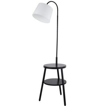 Searchlight Ridge – Stehleuchte – 55 x 50 x 166 cm – schwarz und weiß