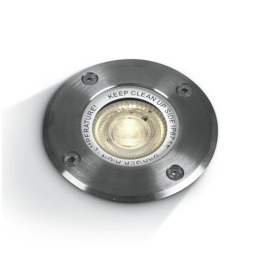 ONE Light GU10 Inground Range - Bodeneinbaustrahler für den Außenbereich - Ø 105 mm, Ø 101 mm Einbaumaß - IP67 - Edelstahl