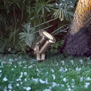 Nordlux Taurus - garten spotlight auf Erdspieß - Ø 10 x 31 cm - IP54 - rostfreier stahl