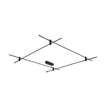 Nova Luce Puzzle - Magnetschienensystem - 150 x 150 x 10 cm - schwarz