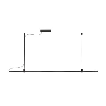 Nova Luce Grammi - Magnetschienensystem - 150 x 120 cm - schwarz