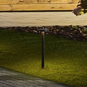 Nova Luce Mood - Gartenleuchte - Ø 11 x 40 cm - 5W LED inkl. - IP65 - dunkel anthrazit