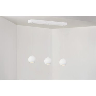 Artdelight Denver - Hängeleuchte - 100 x 8,2 x 200 cm - 3 x 7W dimmbare LED inkl. - weiß