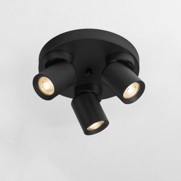 Nova Luce Amecy - Aufbaustrahler 3L - Ø 22 x 12,5 cm - Sand schwarz