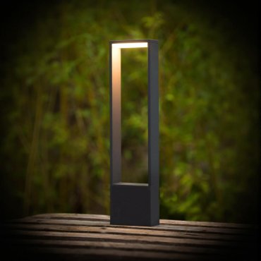 Lucide Goa - Gartenleuchte - 15 x 6 x 60 cm - 6,5W LED inkl. - IP54 - anthrazit