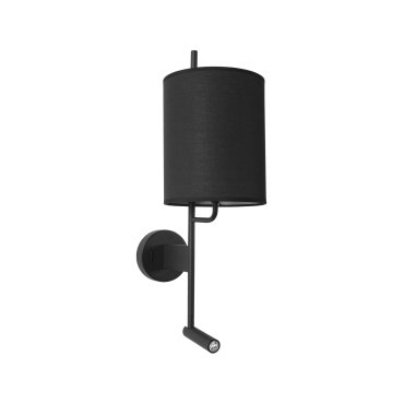 Nova Luce Yama - Wandleuchte mit Schalter - 18 x 29,6 x 57,5 cm - 3W LED inkl. - schwarz