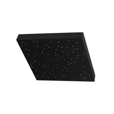 Nova Luce Cielo - Deckenleuchte - 30 x 30 x 4 cm - 8W dimmbare LED inkl. - schwarz