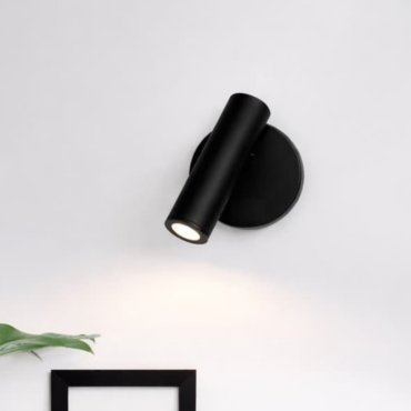 Nova Luce Laredo - wandleuchte mit schalter - 9 x 11 x 11 cm - 3W LED inkl. - schwarz