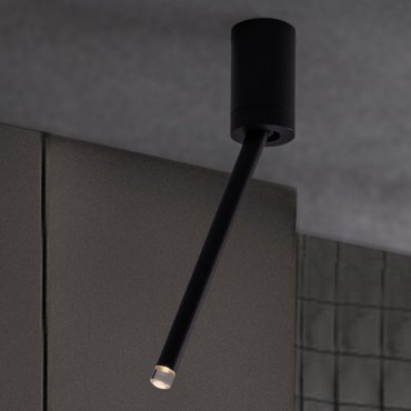 Nova Luce Ornos - Deckenleuchte - Ø 5 x 29,5 cm - 4W LED inkl. - Sand schwarz