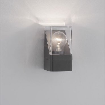 Nova Luce Selena - Außenwandleuchte - 8,5 x 16  x 9,8 cm - IP65 - dunkel anthrazit