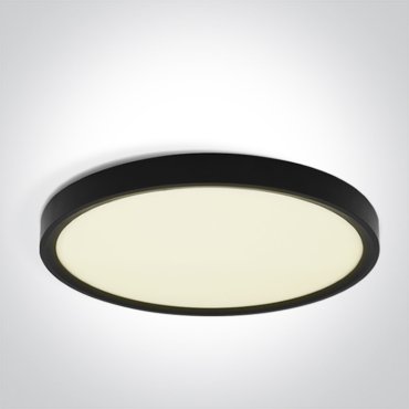 ONE Light Plafo - Deckenleuchte - Ø 60 x 2,7 cm - 50W LED inkl. - schwarz
