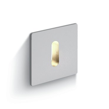 ONE Light Indoor Dekorative Wandeinbauleuchte - Wandeinbauleuchte - 2,5 x 3,8 x 2,5 cm - 1W dimmbare LED inkl. - Aluminium