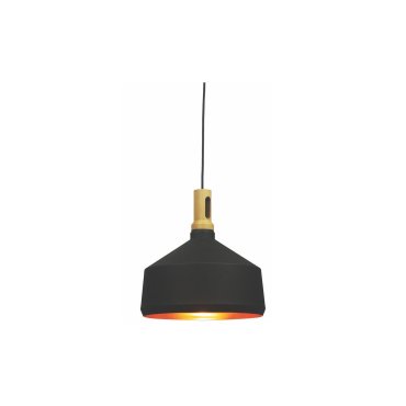 Artdelight Cornet - Pendelleuchte - Ø 36 x 173 cm - schwarz und gold