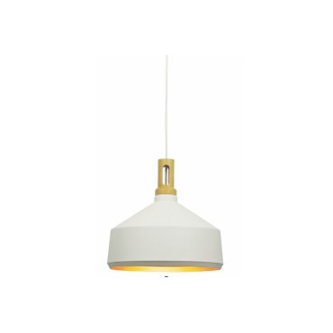 Artdelight Cornet - Pendelleuchte - Ø 36 x 173 cm - weiß und gold