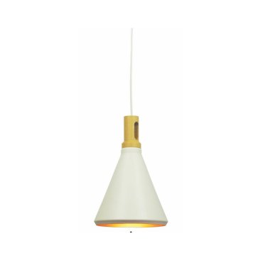 Artdelight Cornet - Pendelleuchte - Ø 26 x 176 cm - weiß und gold
