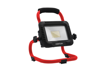 Century Italia Jolly - Handscheinwerfer - 23 x 17,5 x 27 cm - 50W dimmbar LED inkl. - IP54 - schwarz und rot