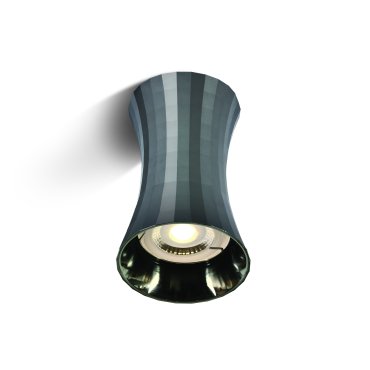 ONE Light Deko-Zylinder I Aluminium - Aufbaustrahler - Ø 7 x 11,5 cm - dunkelchrom