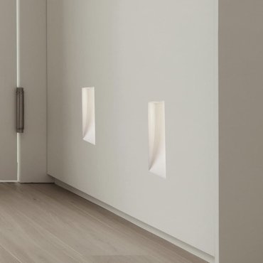 Nova Luce Eurona - Wandeinbauleuchte - 16,5 x 8 cm - weißer Gips