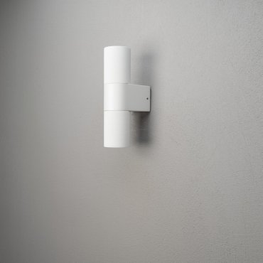 Konstsmide Temi Up/Down - Außenwandleuchte - 6,5 x 11,5 x 23,5 cm - IP54 - weiß