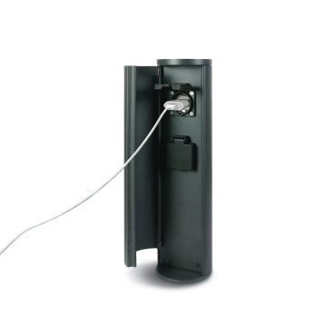 ONE Light Ladesteckdosen Poller - Gartenmast mit 2 x 1000W Schuko-Steckdosen - 10 x 40 cm - IP44 - anthrazit