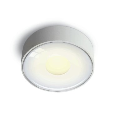 ONE Light Indoor/Outdoor Light Points - Außen-Deckenleuchte - Ø 10,7 x 3,7 cm - 6W dimmbare LED inkl. - IP65 - weiß