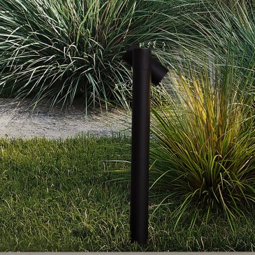 Nova Luce Pec - Gartenleuchte - Ø 16 x 70 cm - 8W LED inkl. - IP65 - Sand schwarz