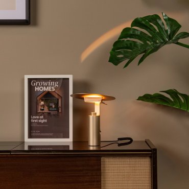 Lucide Fits - Tischleuchte - 25,2 x 20 x 29,5 cm - 8W LED inkl - gold