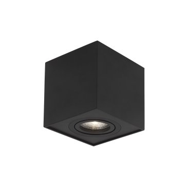 Nova Luce Rende - Aufbaustrahler - 8 x 8 x 9 cm - schwarz
