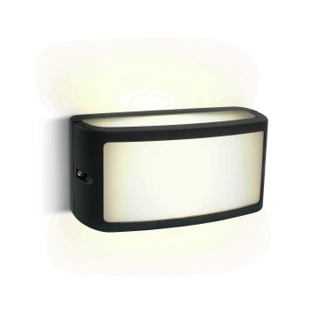 ONE Light Outdoor Wall Up &amp; Down Lights - Außenwandleuchte - 22 x 6,5 x 10,8 cm - 10W LED inkl - IP54 - anthrazit